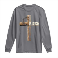 He Is Not Here For He Is Risen Just As He Said Long Sleeve Shirt Christian Easter Day Religious Bible Verse Cross