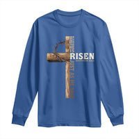He Is Not Here For He Is Risen Just As He Said Long Sleeve Shirt Christian Easter Day Religious Bible Verse Cross