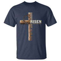 He Is Not Here For He Is Risen Just As He Said T Shirt Christian Easter Day Religious Bible Verse Cross