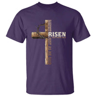 He Is Not Here For He Is Risen Just As He Said T Shirt Christian Easter Day Religious Bible Verse Cross