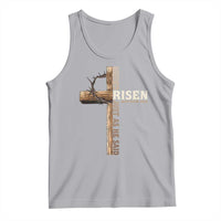 He Is Not Here For He Is Risen Just As He Said Tank Top Christian Easter Day Religious Bible Verse Cross