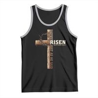 He Is Not Here For He Is Risen Just As He Said Tank Top Christian Easter Day Religious Bible Verse Cross