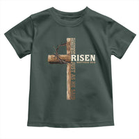 He Is Not Here For He Is Risen Just As He Said Toddler T Shirt Christian Easter Day Religious Bible Verse Cross