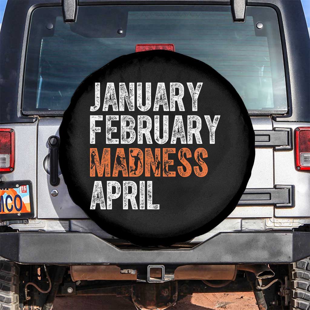Funny Basketball Spare Tire Cover January February Madness April Month