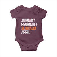Funny Basketball Baby Onesie January February Madness April Month