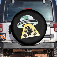 Funny Easter Day UFO Alien Bunny Spare Tire Cover
