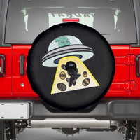 Funny Easter Day UFO Alien Bunny Spare Tire Cover