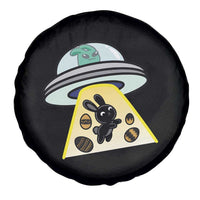Funny Easter Day UFO Alien Bunny Spare Tire Cover
