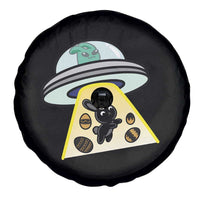 Funny Easter Day UFO Alien Bunny Spare Tire Cover