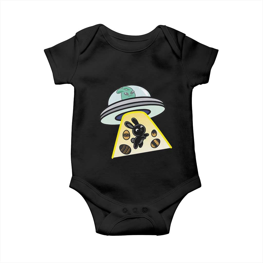 Funny Easter Day UFO Alien Bunny Baby Onesie