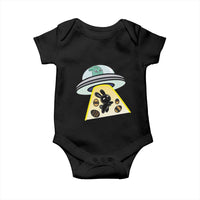 Funny Easter Day UFO Alien Bunny Baby Onesie
