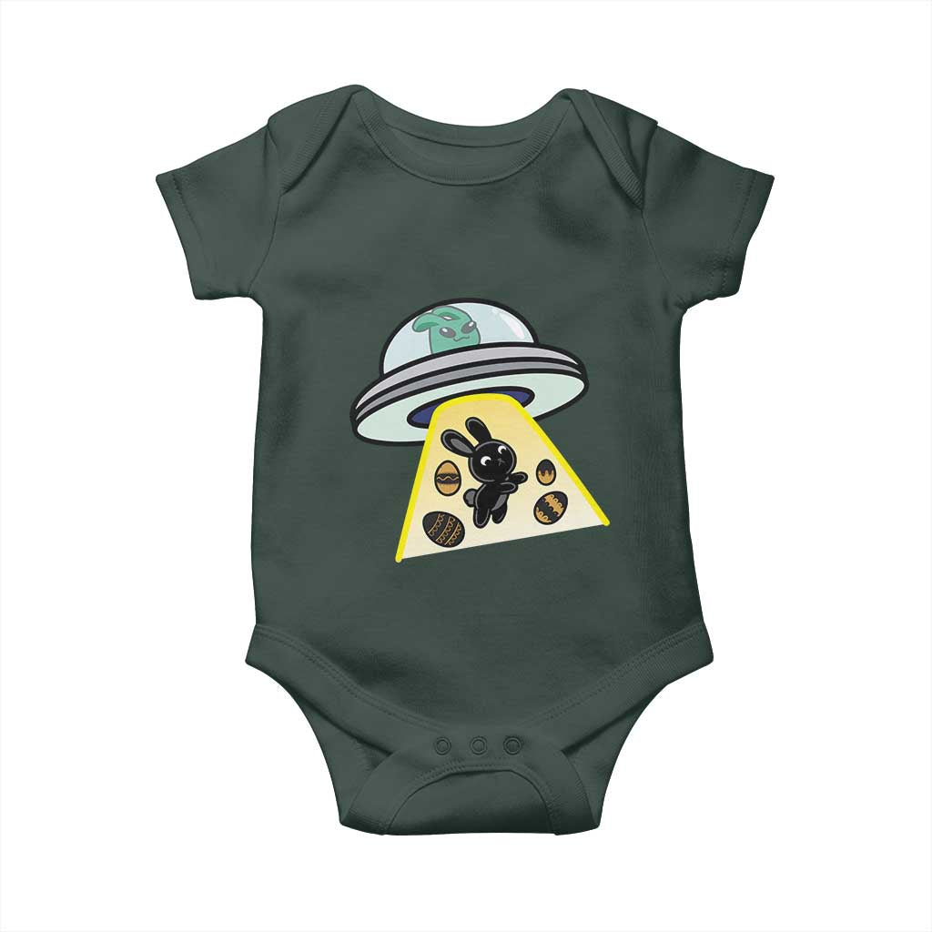 Funny Easter Day UFO Alien Bunny Baby Onesie