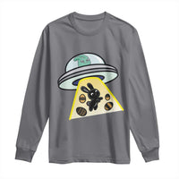 Funny Easter Day UFO Alien Bunny Long Sleeve Shirt