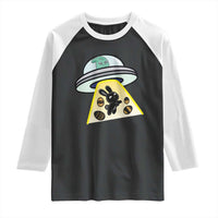 Funny Easter Day UFO Alien Bunny Raglan Shirt