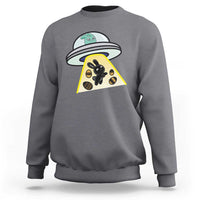 Funny Easter Day UFO Alien Bunny Sweatshirt