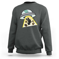 Funny Easter Day UFO Alien Bunny Sweatshirt