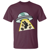 Funny Easter Day UFO Alien Bunny T Shirt
