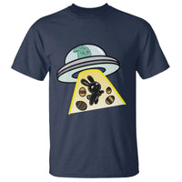 Funny Easter Day UFO Alien Bunny T Shirt