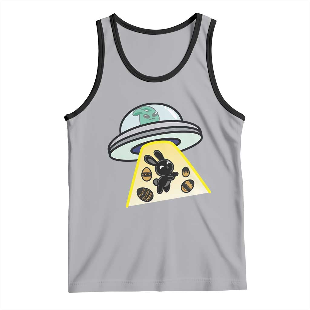 Funny Easter Day UFO Alien Bunny Tank Top
