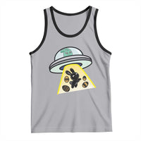 Funny Easter Day UFO Alien Bunny Tank Top