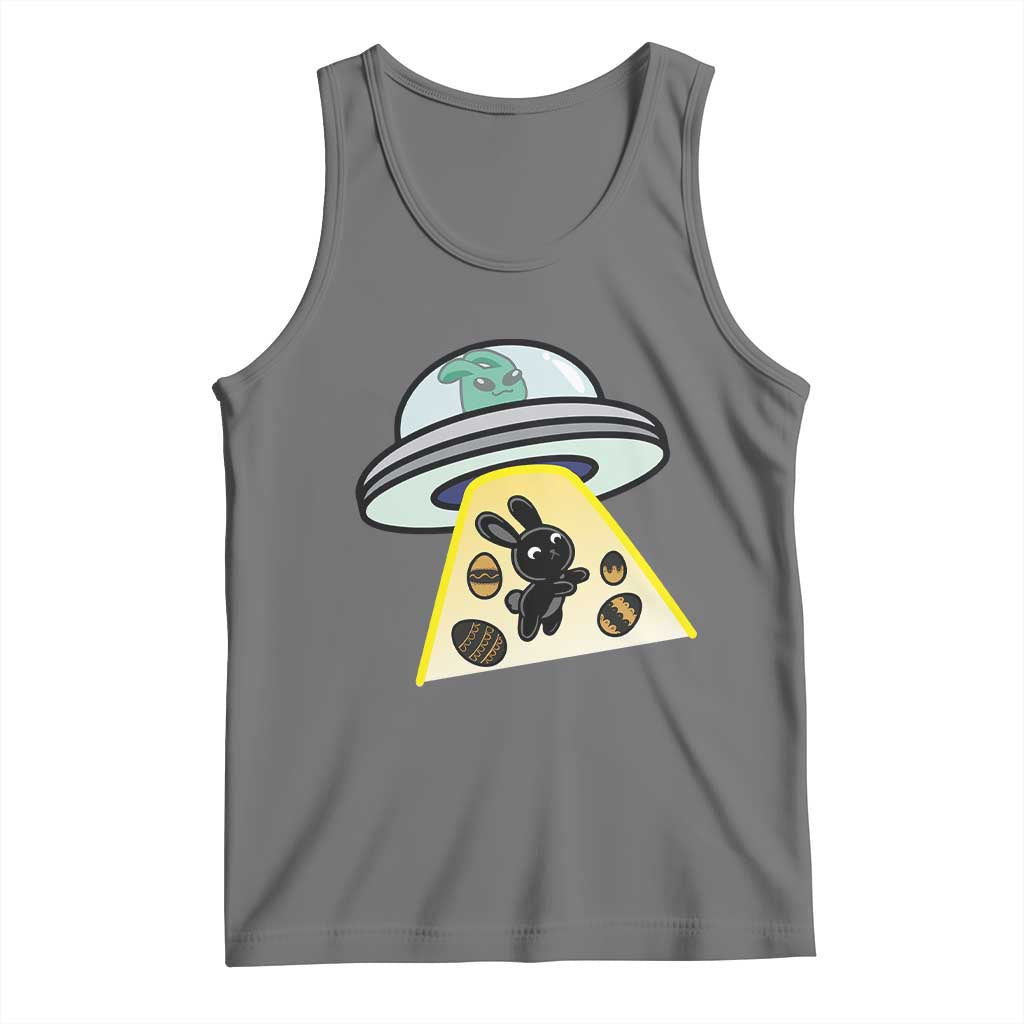 Funny Easter Day UFO Alien Bunny Tank Top