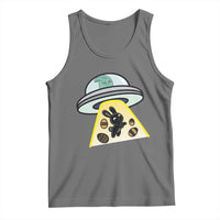 Funny Easter Day UFO Alien Bunny Tank Top