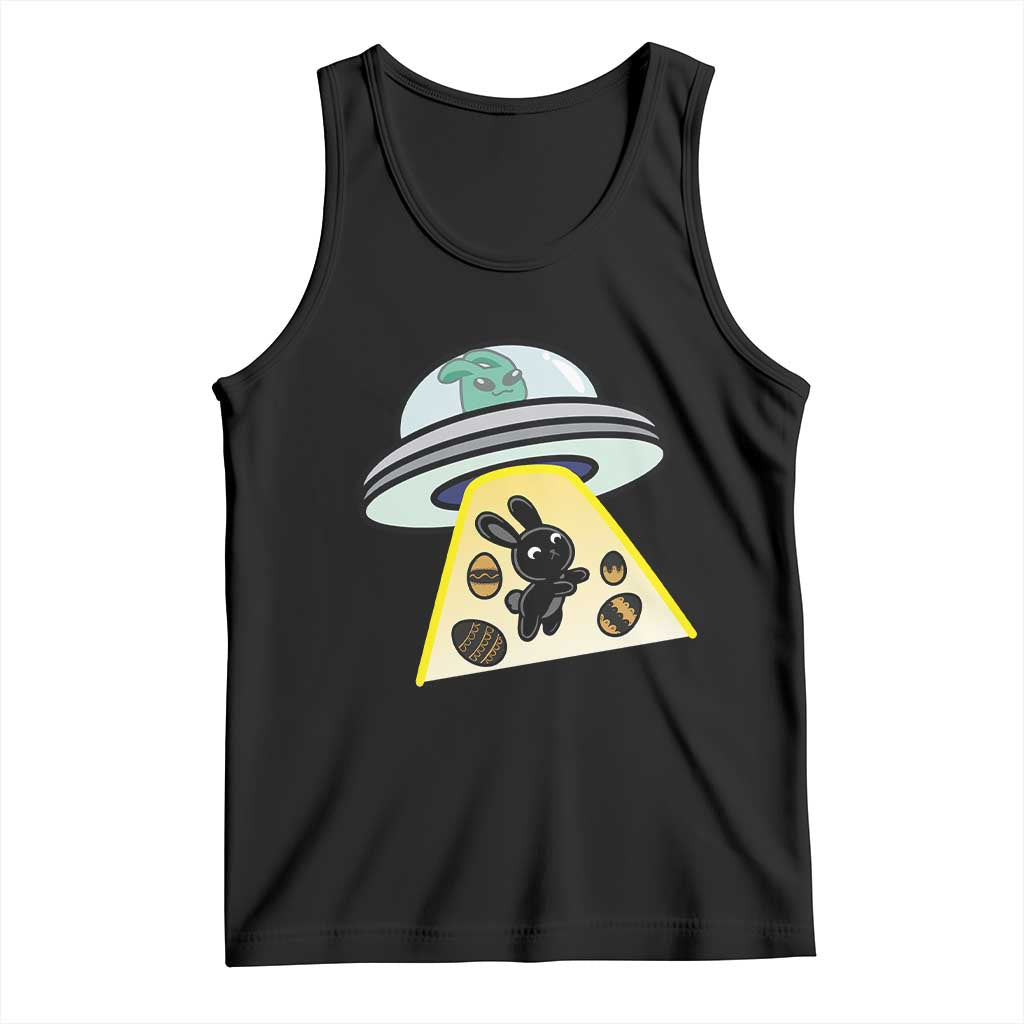 Funny Easter Day UFO Alien Bunny Tank Top