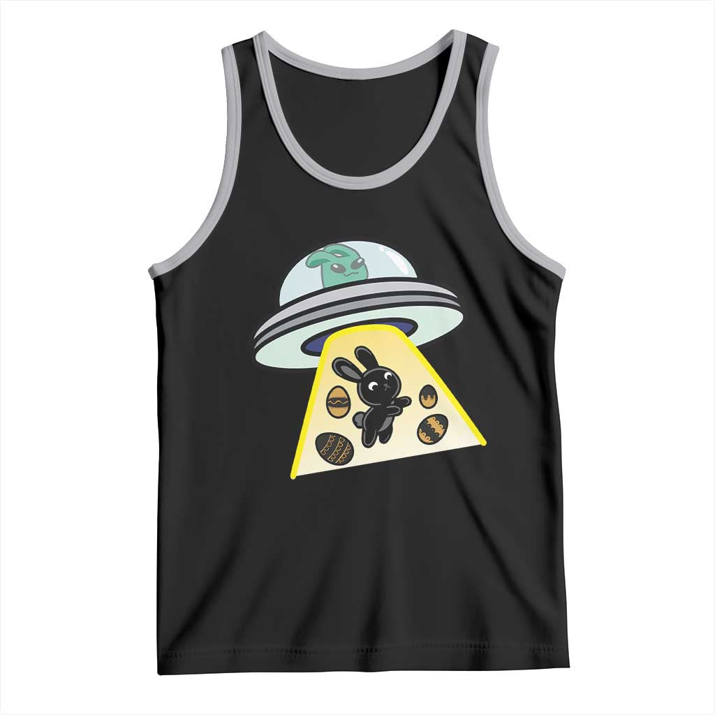 Funny Easter Day UFO Alien Bunny Tank Top