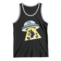 Funny Easter Day UFO Alien Bunny Tank Top