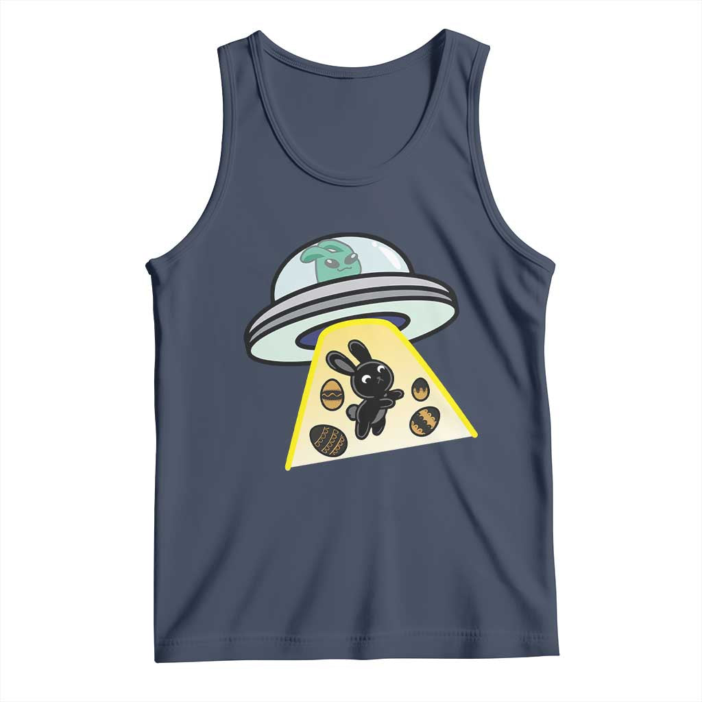 Funny Easter Day UFO Alien Bunny Tank Top
