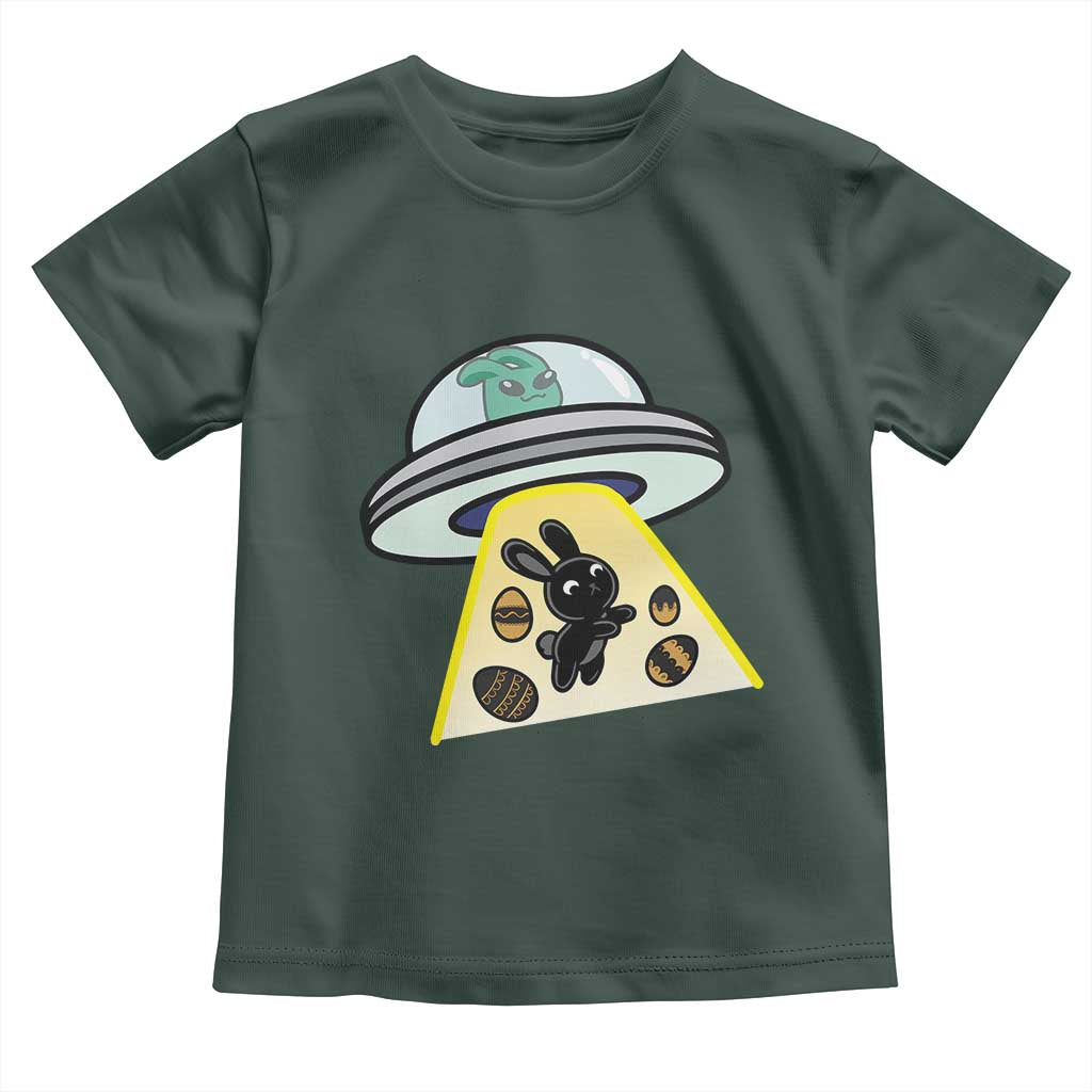 Funny Easter Day UFO Alien Bunny Toddler T Shirt