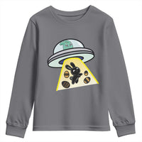 Funny Easter Day UFO Alien Bunny Youth Sweatshirt