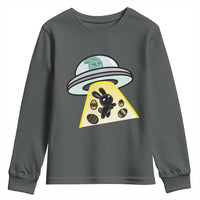 Funny Easter Day UFO Alien Bunny Youth Sweatshirt