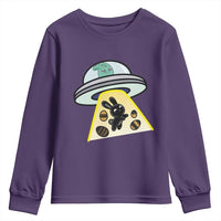 Funny Easter Day UFO Alien Bunny Youth Sweatshirt