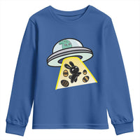 Funny Easter Day UFO Alien Bunny Youth Sweatshirt