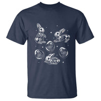 Funny Easter Day Spooky Bunny Chicks Skeleton T Shirt