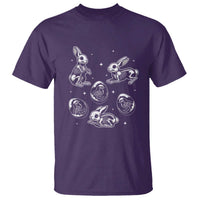 Funny Easter Day Spooky Bunny Chicks Skeleton T Shirt