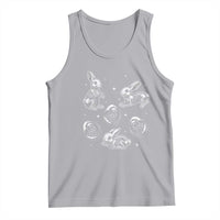 Funny Easter Day Spooky Bunny Chicks Skeleton Tank Top