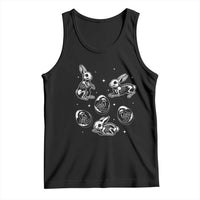 Funny Easter Day Spooky Bunny Chicks Skeleton Tank Top