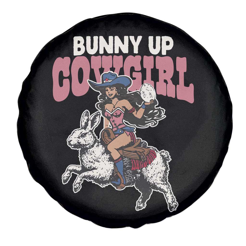 Funny Easter Day Western Spare Tire Cover Bunny Up Cowgirl Country Bunny