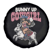 Funny Easter Day Western Spare Tire Cover Bunny Up Cowgirl Country Bunny