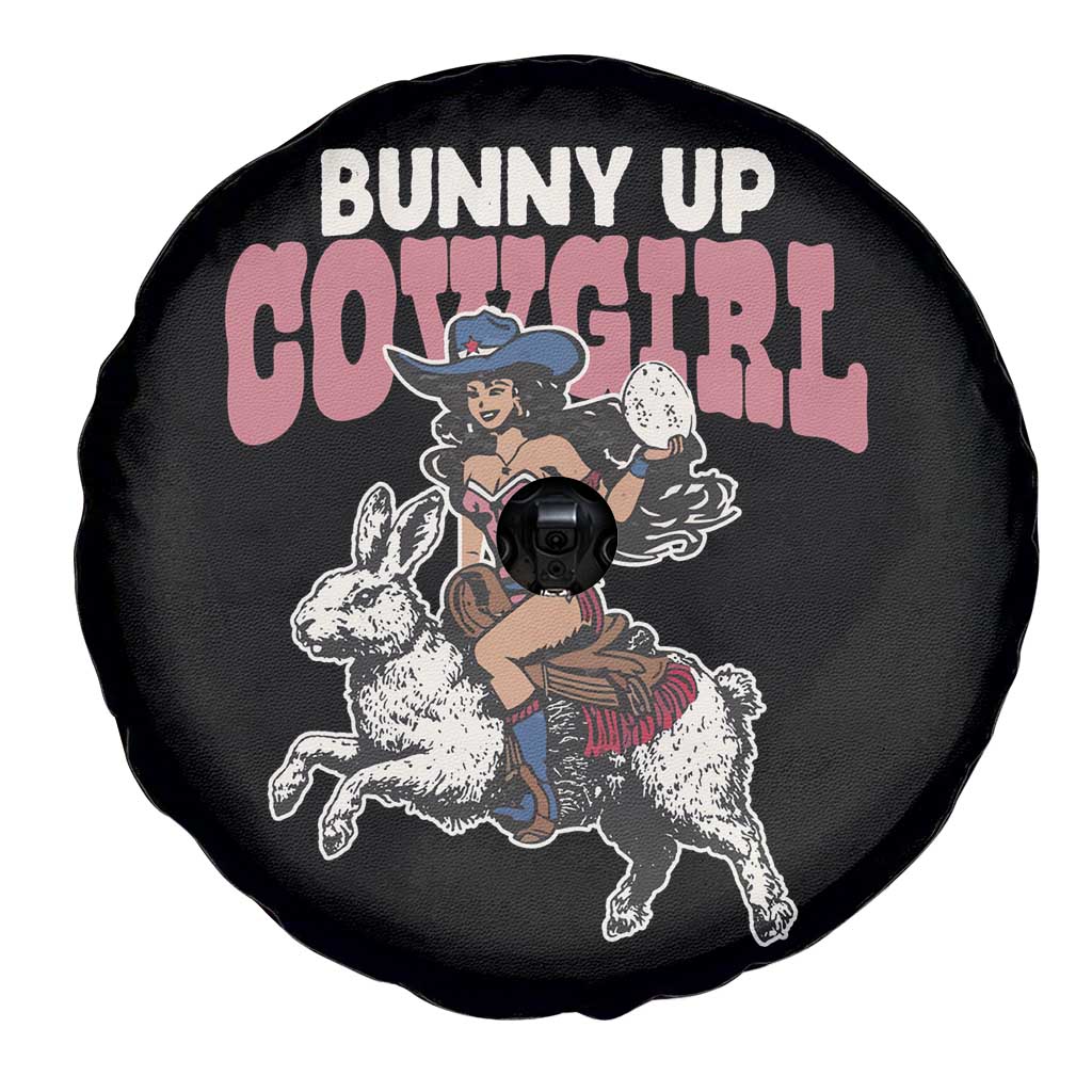 Funny Easter Day Western Spare Tire Cover Bunny Up Cowgirl Country Bunny