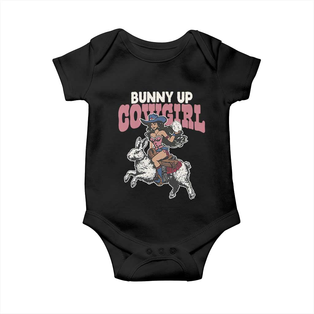 Funny Easter Day Western Baby Onesie Bunny Up Cowgirl Country Bunny