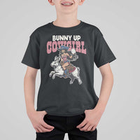 Funny Easter Day Western T Shirt For Kid Bunny Up Cowgirl Country Bunny