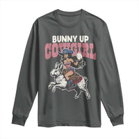 Funny Easter Day Western Long Sleeve Shirt Bunny Up Cowgirl Country Bunny