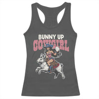 Funny Easter Day Western Racerback Tank Top Bunny Up Cowgirl Country Bunny