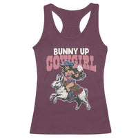Funny Easter Day Western Racerback Tank Top Bunny Up Cowgirl Country Bunny