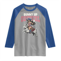 Funny Easter Day Western Raglan Shirt Bunny Up Cowgirl Country Bunny