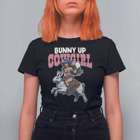 Funny Easter Day Western T Shirt For Women Bunny Up Cowgirl Country Bunny