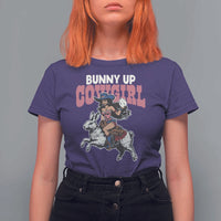 Funny Easter Day Western T Shirt For Women Bunny Up Cowgirl Country Bunny